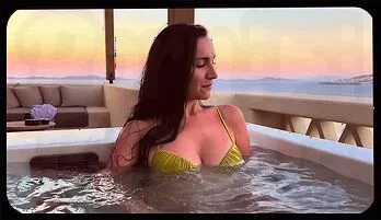 Steamy Hot Tub Encounter with Sensual MILF Alex Legend
