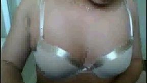MILF from China proudly shows me her B cup boobies on webcam