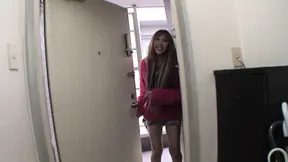Hairy Asian teen gets horny and squirts wet in panties