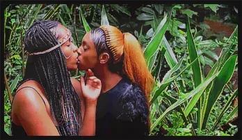 Ebony MILF & Teen Lesbian Adventure