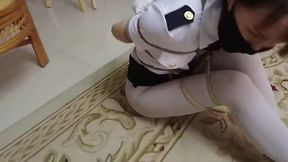 Curvy Asian cop dominates in bondage frenzy