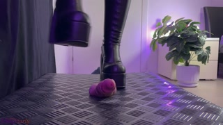 Night Walking Over Your Cock in My Dirty Naked Wolfe Boots