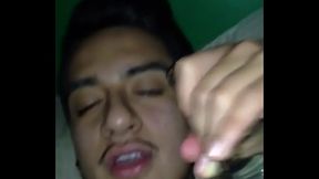 Cute Mexican sucks the Gin out bastards dick