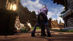 draenei grinding on a pole in broad daylight - warcraft porn parody