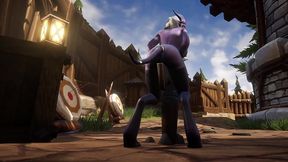 draenei grinding on a pole in broad daylight - warcraft porn parody