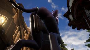 draenei grinding on a pole in broad daylight - warcraft porn parody