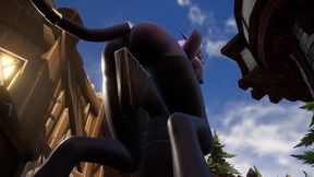 draenei grinding on a pole in broad daylight - warcraft porn parody
