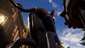 draenei grinding on a pole in broad daylight - warcraft porn parody