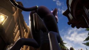 draenei grinding on a pole in broad daylight - warcraft porn parody