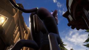 draenei grinding on a pole in broad daylight - warcraft porn parody