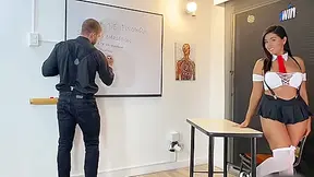 Brian Evansx And Lina Henao In Horny Colombian Student 18+ Humps With The Bashful Teacher In Interchange For Passing The Subject - Xxx!