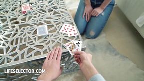 Four babes in public setting: Cowgirl, missionary, blowjob, hardcore POV