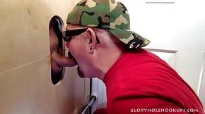 Gay blowing meat at gloryhole