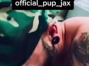 Drinking from public restroom urinal naked