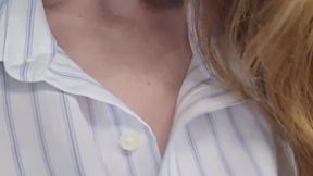 Horny Cougar MILF Video Phone Sex Challenge: While Boyfriend's In The Shower