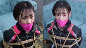 CDNY2 Cute Japanese CD Nanami Bound and Gagged in Windbreaker Part2 (MP4)