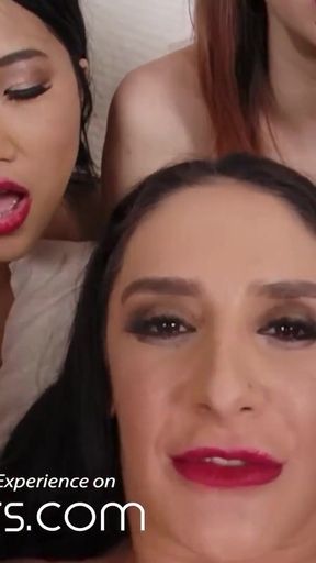 Captivating moment from &quot;VR BANGERS - Horny Wife Wants More Fun&quot;