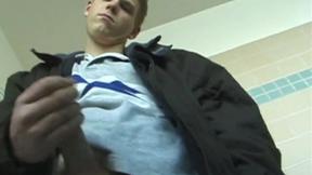 ”Christian Beats Off In Toilet”