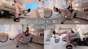 Unaware High Heel Mules Dangling Ignore- 4k version