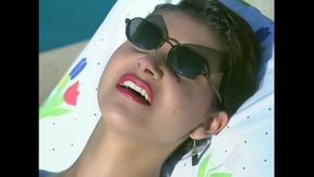 Intense Wet Scissors by the Pool for Two Sensual Lesbian Girlfriends