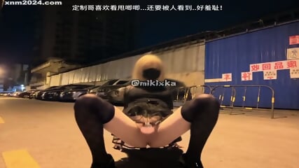 Asian sissy public masturbation
