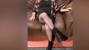 Trans Girl in Fishnet Tights