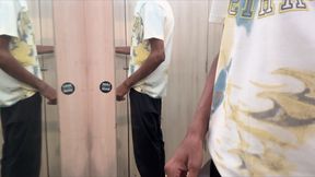 Indian shemale giving blowjob