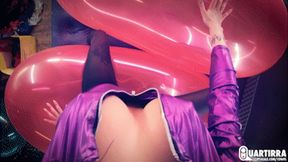 Q1049 Naughty riding and popping three RX Blimps POV - 480p
