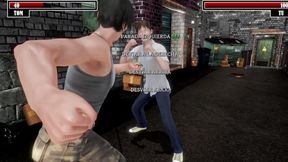 Lauren teaches Tom a lesson in POV anime style