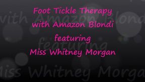 Foot Tickle Therapy with Amazon Blondi