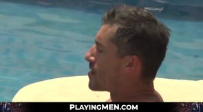 Hot hunk Jay Roberts' bareback fucking by a sexy and dominant suit-clad man