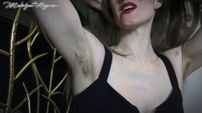 Fireside hot and sweaty armpit worship HD: Armpits, Hairy Armpits, Armpit Worship, Armpit Smelling, Sweat Fetish, FemdomPOV, Fantasy, Goddess Worship