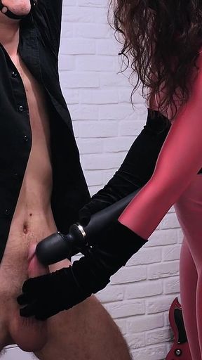 Super-sinea Prevails and Takes Payback on Roman the Villain by Ruining His Orgasm!