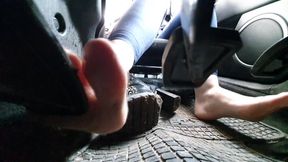 Barefoot Driving Mazda Giantess POV WMV