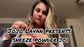 Sneezing while putting on make up