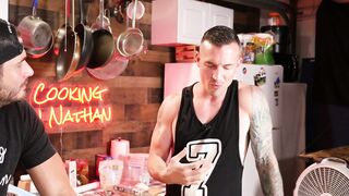 Nathan Bronson & his hot friend Derek Kage indulge in a steamy adult movie