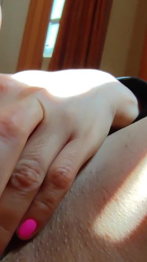 Hot MILF POV: inserting fingers and a huge dildo, then cumming in a creamy orgasm.   Clip 1