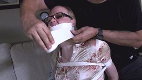 d2508LEIGH-He caught me with rope marks! Now I am bound and gagged again!