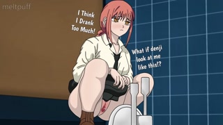 makima peeing - Chainsaw Man Meltpuff