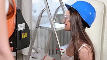 Construction Girls Rebecca Volpetti And Candie Luciani Share A Strap On GP2941