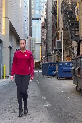 Halloween Cosplay  Star Treks Laan Noonien-singh Gets Cum in Ass, Pussy &amp; Face While on a Mission