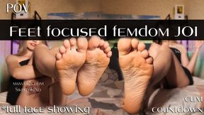 Feet focused Femdom JOI