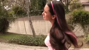 Couple joins babysitter for lesbian pussy eating and cum swapping