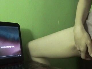 Dry Humping Climax whilst Watching Porn - Laura Fatalle