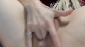 hot slut masturbating with a pink vibrator in her pussy