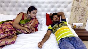 Stepbrother gets initiated by hot Bhabhi in steamy sexual seduction scenario