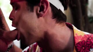 Hairy Derek Kage spreads for the big mancock of Devin Franco