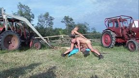 I Am a Young Jock Who Gets DP by Two Hung Muscle Studs in an Outdoor Trio and Takes Cum