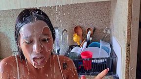 Stepbrother Fucks Petite Stepsister Hard After Taking Her Milk From Breakfast