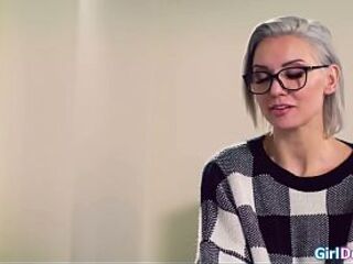 Breasty sex counselor Kenzie Taylor joins her small petite melons lesbo clients Kimmy Kimm and Scarlett Sage.The large bazookas mother i'd like to fuck lets 'em lick her cunt